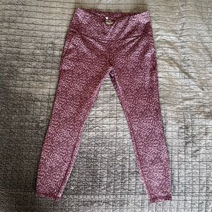 ALL IN MOTION Burgundy pattern leggings